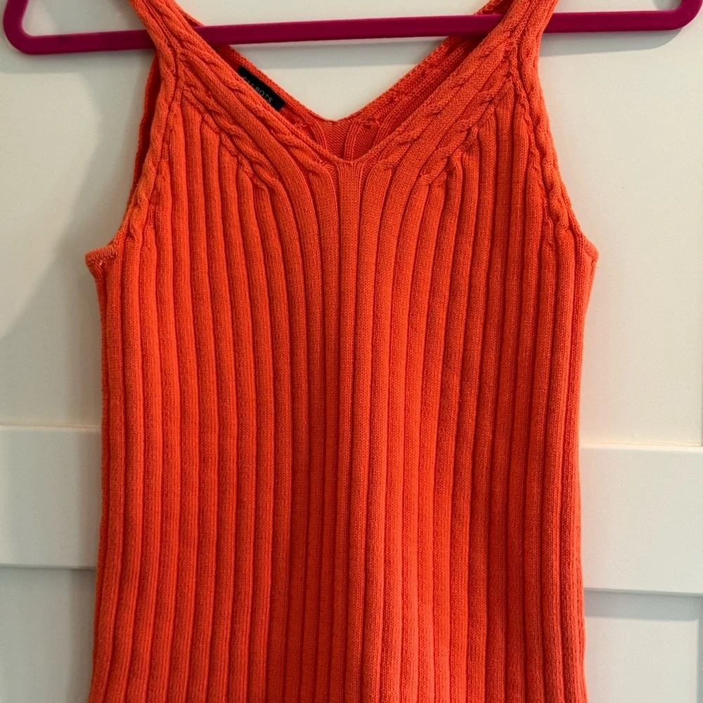 Talbots Orange and Pink Ribbed Cardigan set - Picture 7 of 12